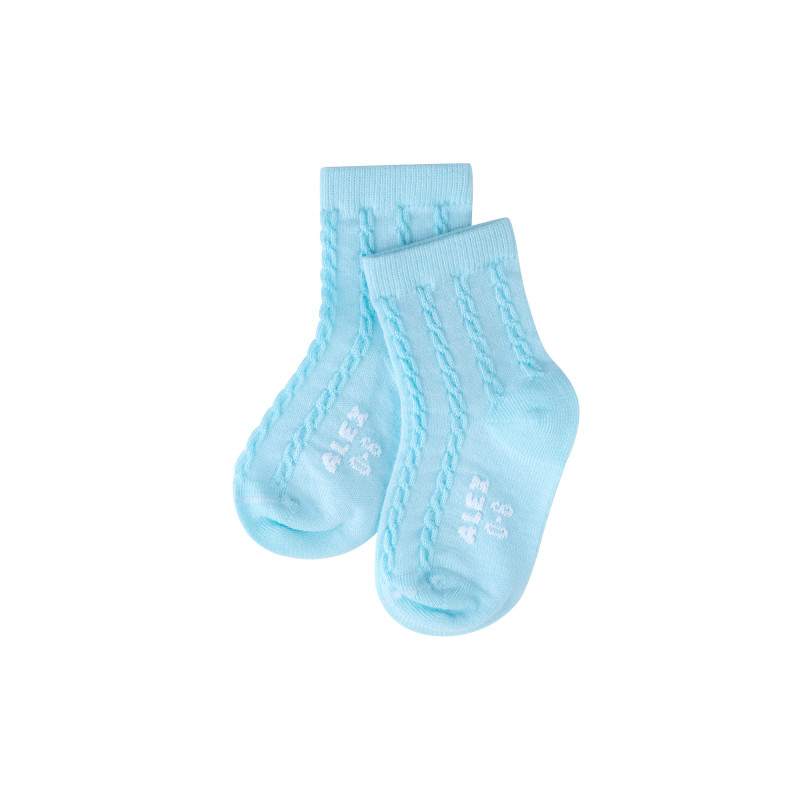 Նորածնի գուլպա հյուսքային նախշերով